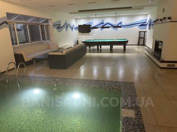 Дом с баней, бассейном, бильярдом «GOLDEN GATE» відгуки, лазня/сауна Новоселки  район ул. Оринина гора, 4а, Новоселки, Киевская область, фото, адреса з картою проїзду.