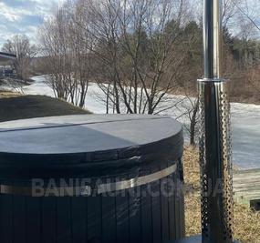 Сауна, лазня Лазня на дровах з ополонкою AVENTURIER (Броварський район, с. Рожни), Рожни відгуки, фото, адреса - banisauni.com.ua Лазня на дровах з ополонкою AVENTURIER (Броварський район, с. Рожни) відгуки, лазня/сауна Рожни  район Київська область, Броварський район, с. Рожни, вул. Пухівська 1 , фото, адреса з картою проїзду.