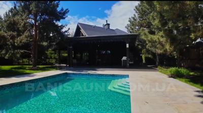 Баня Villa Malina на березі Київського моря з теплим басейном. відгуки, лазня/сауна Лютіж  район вулиця Приморська, 92, Лютіж, Київська область, фото, адреса з картою проїзду.